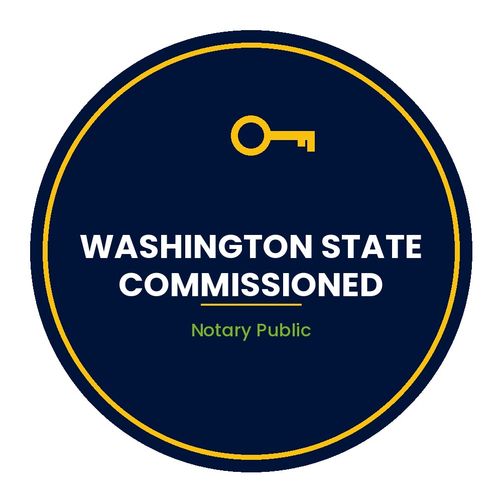 Washington State Commissioned Notary Public