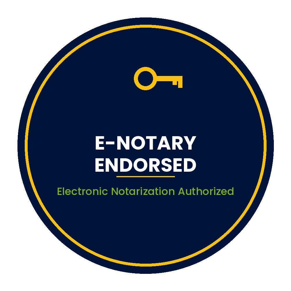 E-Notary Endorsed — Electronic Notarization Authorized